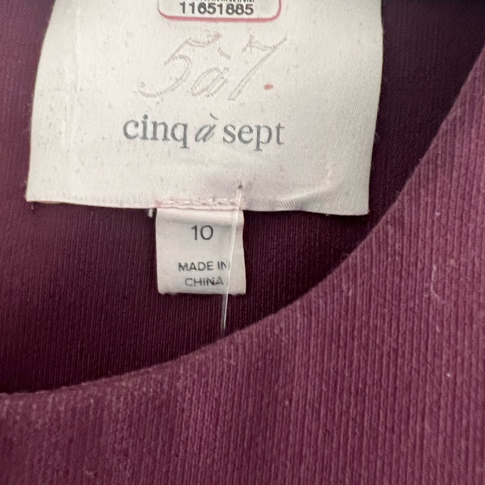 [cinq a sept] plum piper dress - Picture 7 of 7